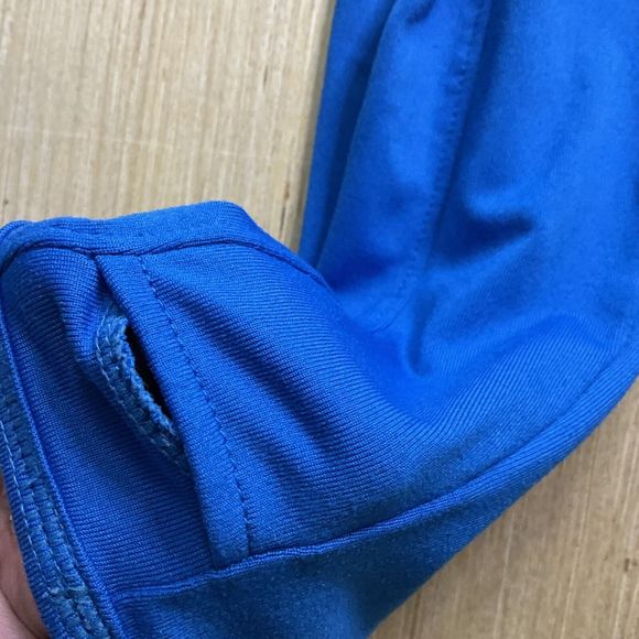 Athleta Half Zip Reflective Running Wild Reflective Top Blue 243315 Size XL - Picture 5 of 9